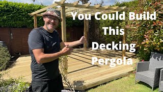 You could build this Decking And Pergola Construction.