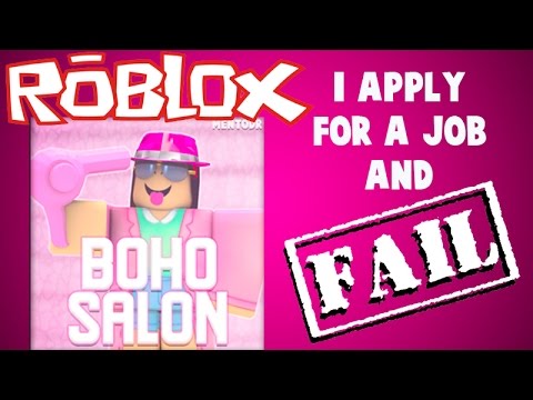 I Apply For A New Job At Boho Salon On Roblox And Fail Youtube - roblox apply for job