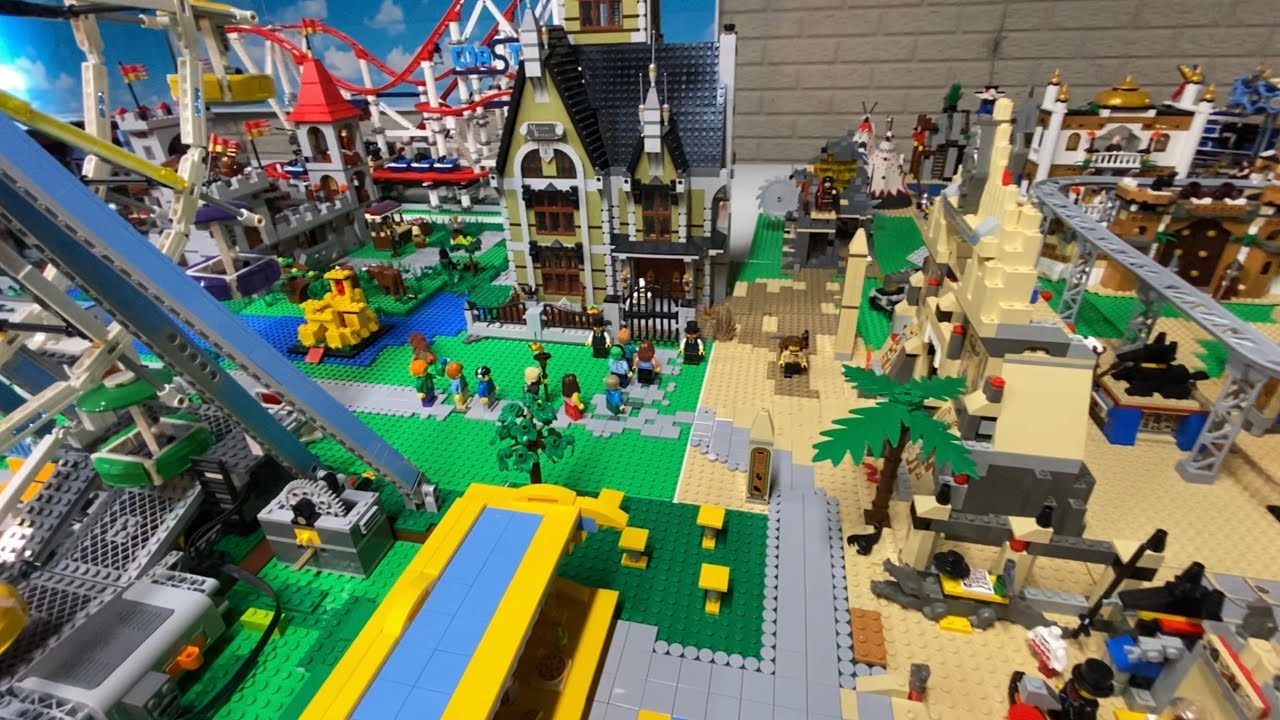 Обновление парка развлечений LEGO City SixFigs — добавлены Дом с привидениями и новый аттракцион ...