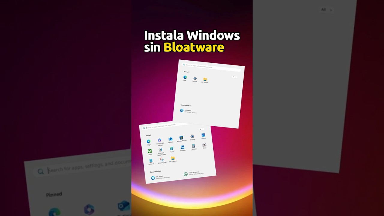 Windows 11 sin Bloatware 