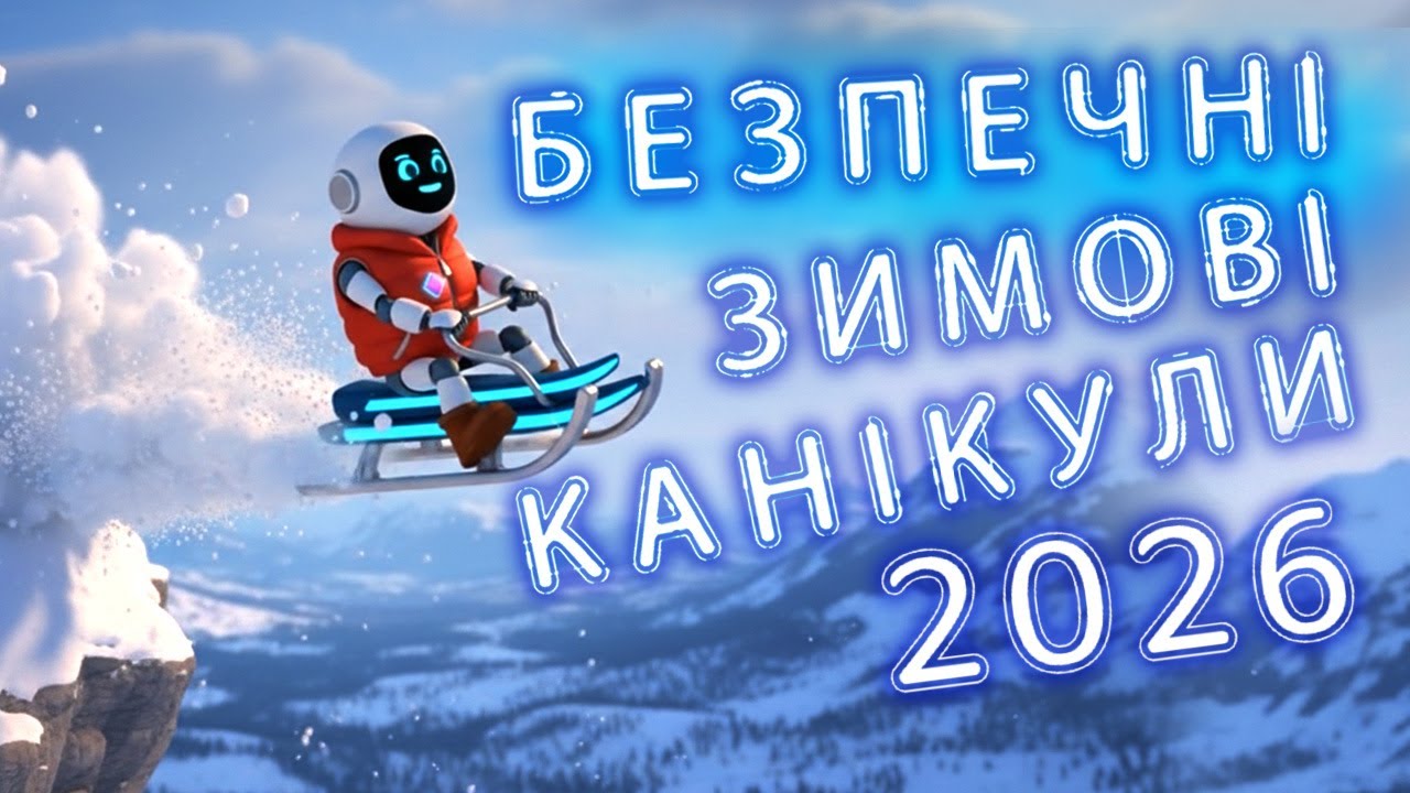 ❄️ БЕЗПЕЧНІ ЗИМОВІ КАНІКУЛИ 2026: Робот ПіПчик проти небезпек! 🤖 | Правила поведінки взимку
