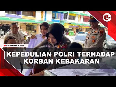 POLISI BERI BANTUAN PERLENGKAPAN SEKOLAH UNTUK KORBAN KEBAKARAN | U-NEWS