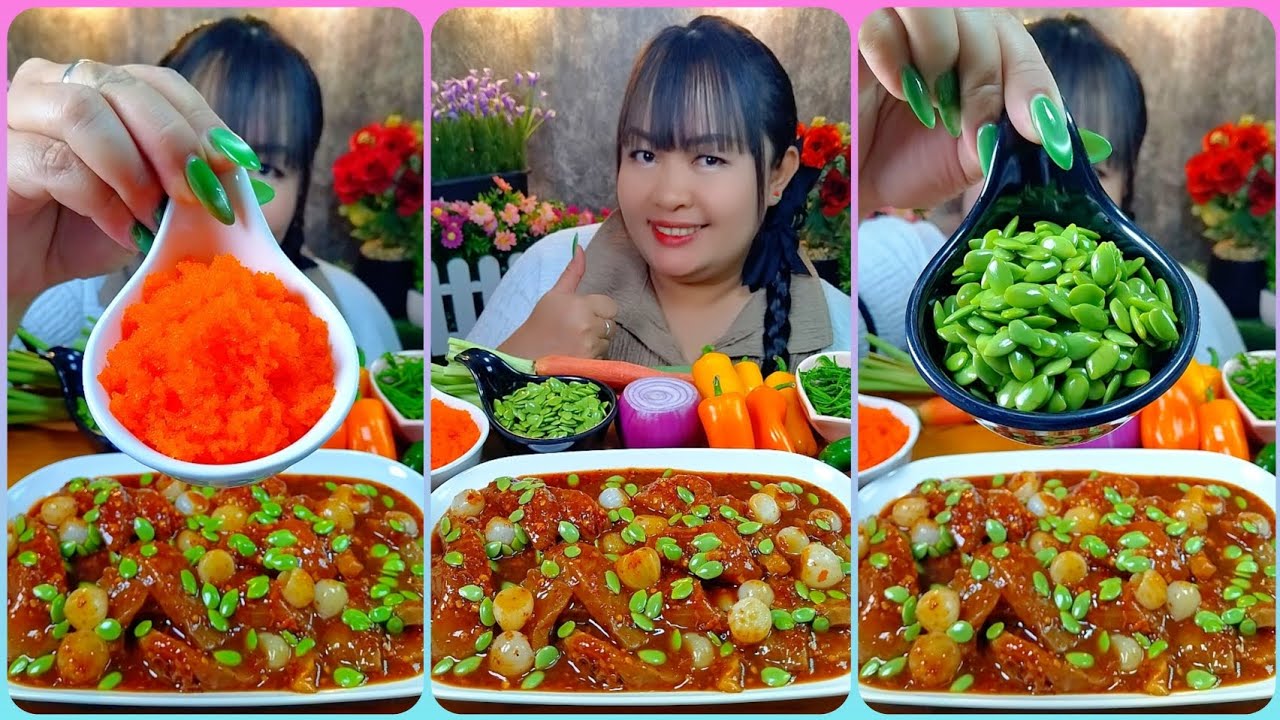 ยำปลาร้าแซลมอนดองเผ็ดแซ่บนัวอร่อยสุดๆ @ตั้งใจกิน 