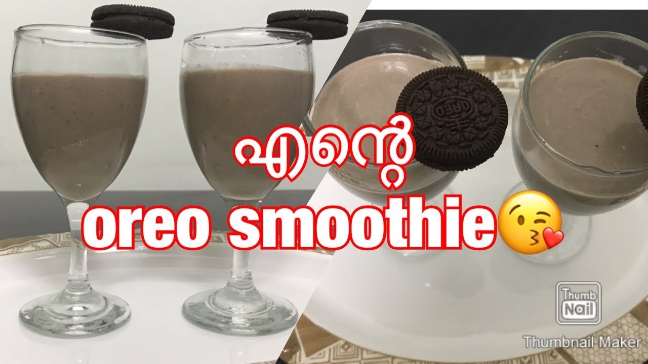 Healthy Oreo smoothie // one minute recipe