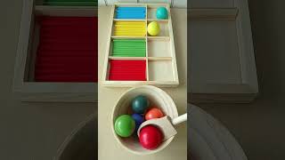 Color Sorting Colorful Big Balls ASMR | Satisfying Matching Colors #asmr #marbles #satisfying
