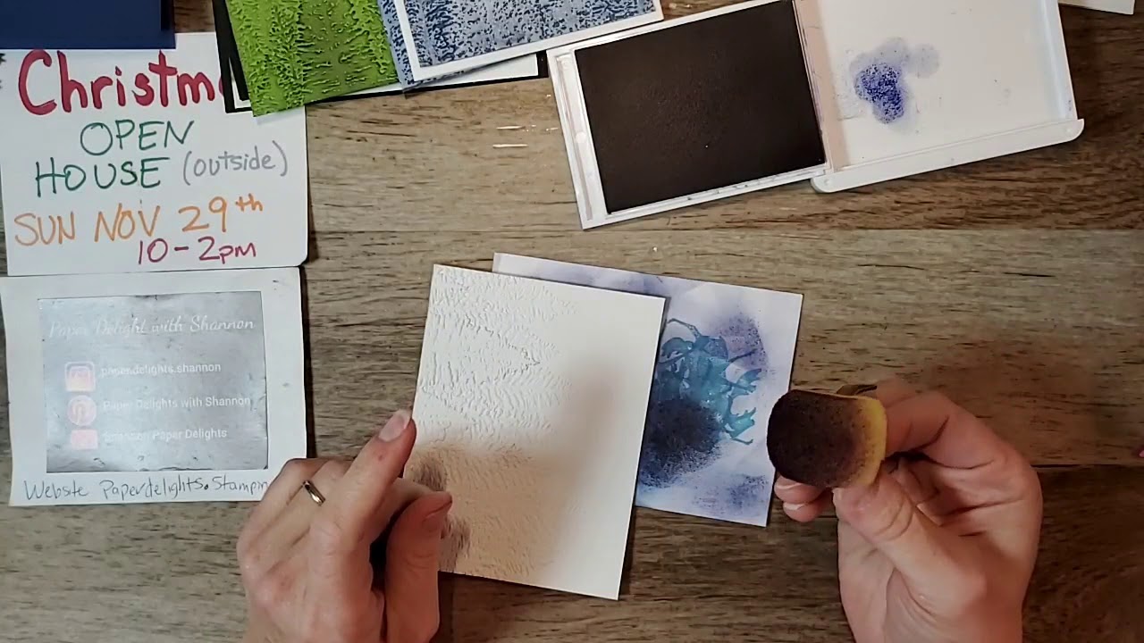 Evergreen embossing folder.