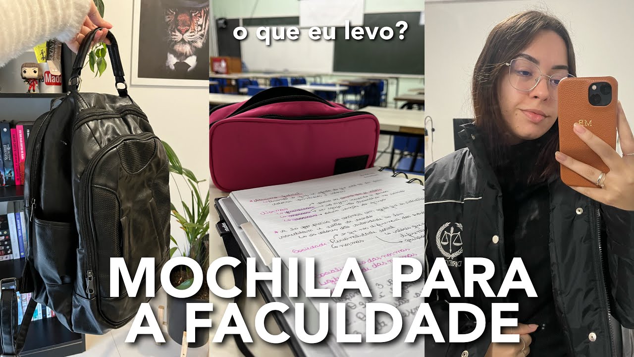 O QUE EU LEVO NA MINHA MOCHILA PARA A FACULDADE | 2º SEMESTRE DE DIREITO