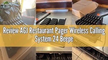 Review AGJ Restaurant Pager Wireless Calling System 24 Beepers Guest Customer Queue Pagers for Food