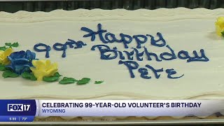 99-year-old Navy veteran celebrates birthday as UM Health-West volunteer