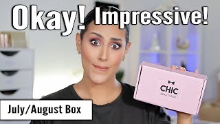 Chic Beauty Box Unboxing Review & Try On | Summer Box