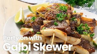 Party On with Galbi Skewers | H MART KIMCHI EVERYDAY | 갈비 꼬치
