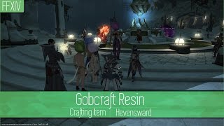 FFXIV 3.3 Gobcraft Resin