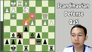 Scandinavian Defense Qa4 Line #chess #chessopenings #scandinaviandefense