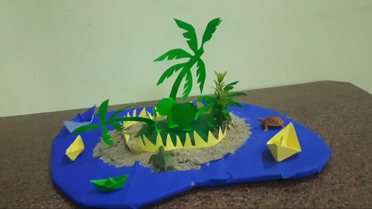 My school project - Mini island ( Gulliver's travels ncert class 5th ...