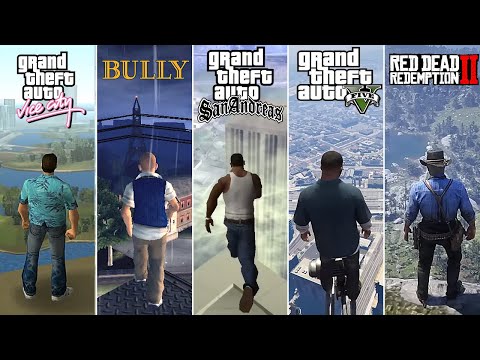 Jumping From the Highest Points in Rockstar Games 1997-2023