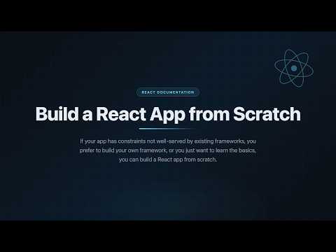 Build A React App From Scratch