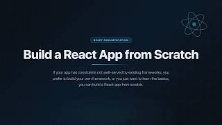 Build A React App From Scratch
