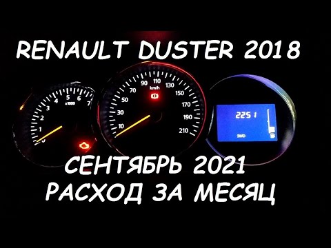 Renaul Duster 1,6 H4M-HR16DE. РАСХОД ТОПЛИВА ЗА МЕСЯЦ. Сентябрь 2021.