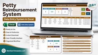 Petty Reimbursement System Data Entry System in Excel