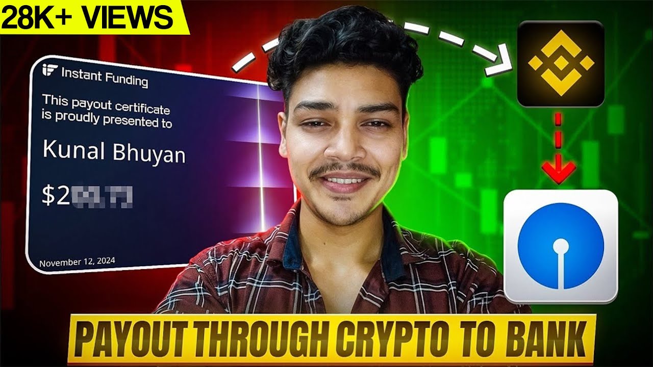 How to withdraw Prop Firm Payout through Crypto to Bank in India | LIVE Process (Hindi)