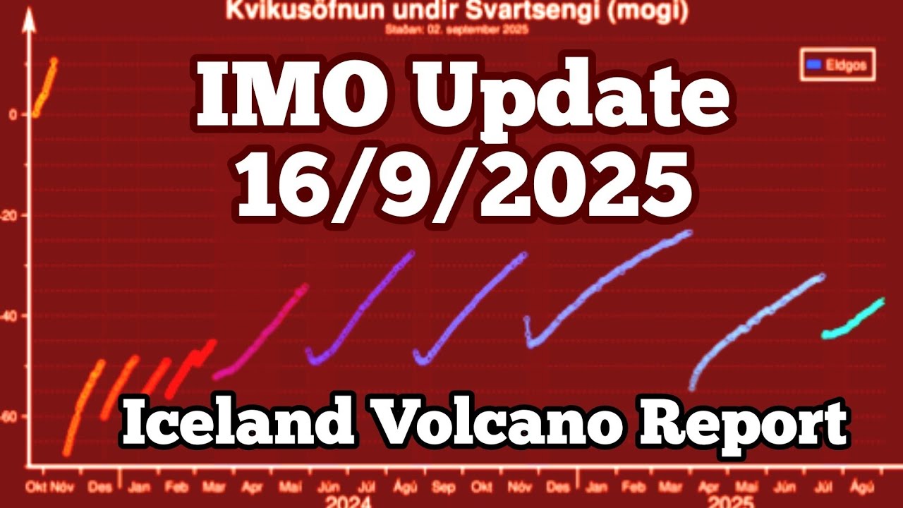 Iceland: IMO Volcano Eruption Update 16/9/2025, Svartsengi Volcanic System, Reykjanes Peninsula