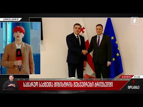 საგარეო საქმეთა მინისტრის შეხვედრები ბრიუსელში