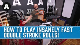 How to play Insanely FAST Double Stroke Rolls With These SIMPLE Exercises!