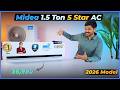 Midea 1.5 Ton 5 Star Inverter AC Review 2026 🔥 6-in-1 Convertible | 5.60 ISEER