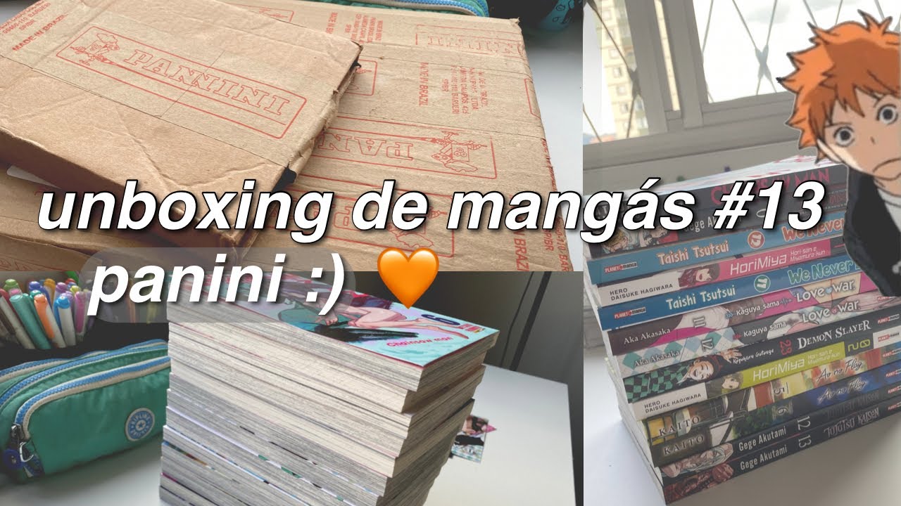 unboxing de mangás #13 ~ paninii 🤍 terminando uma coleção e começando outra :)