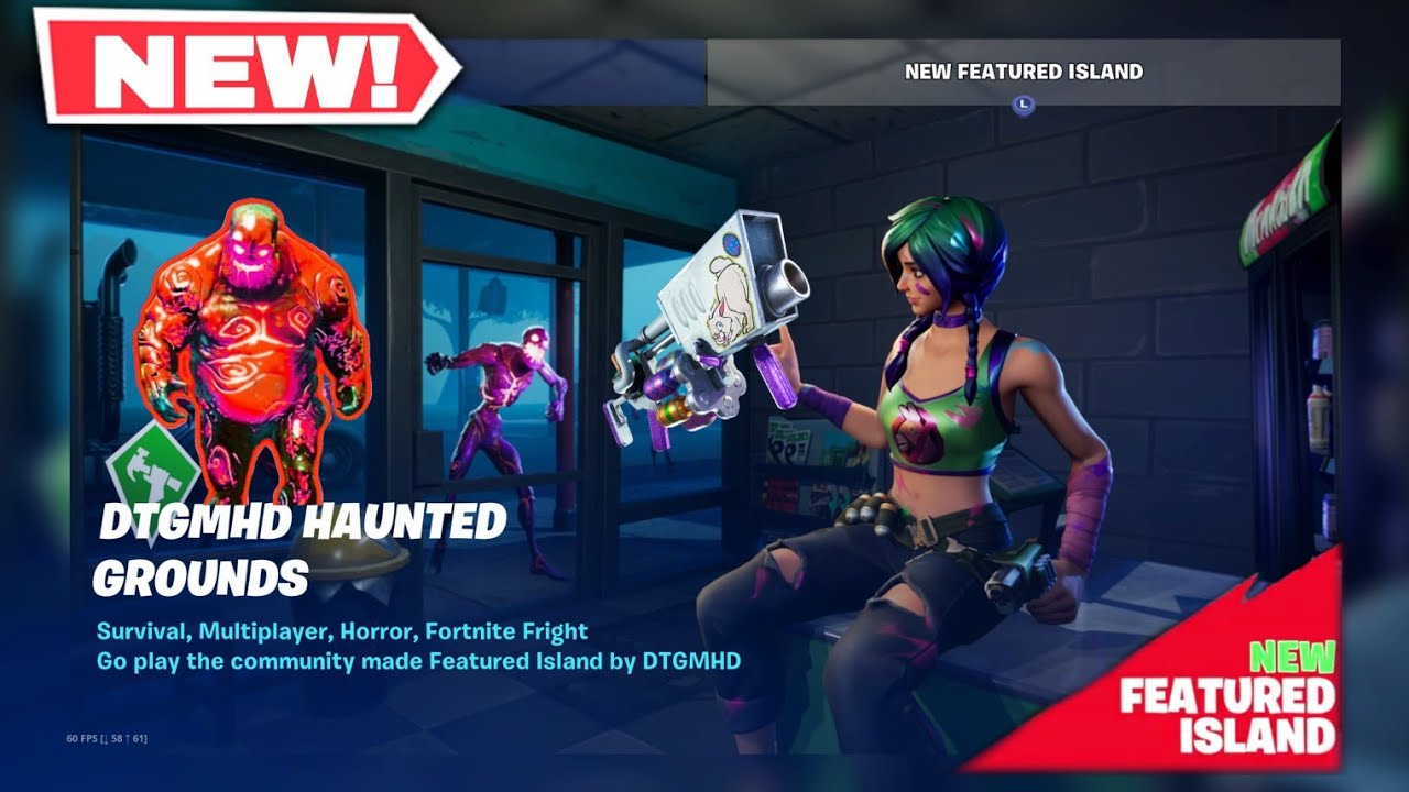 Fortnite New DTGMHD HAUNTED GROUNDS Horror Fortnitemares Zombai Season 4 New Island