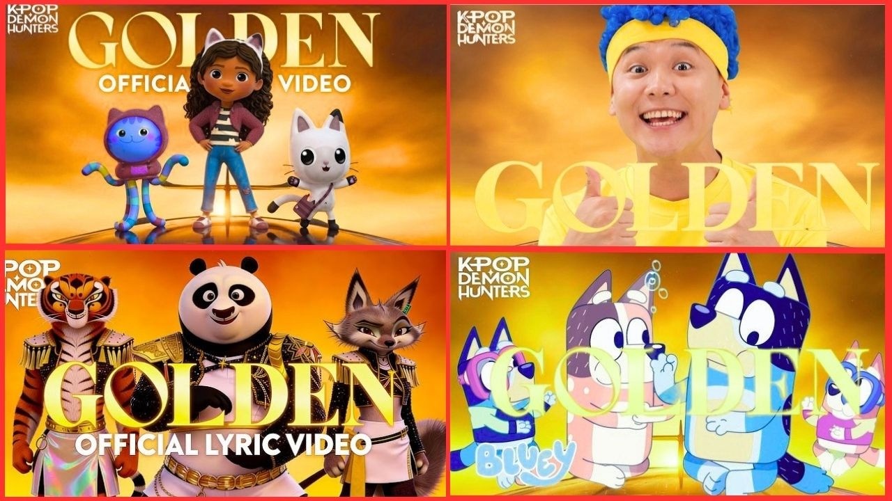Panda In Bluey GOLDEN 💛 Bluey x Panda x Kids 😍 Viral Dance MEGAMIX - YouTube
