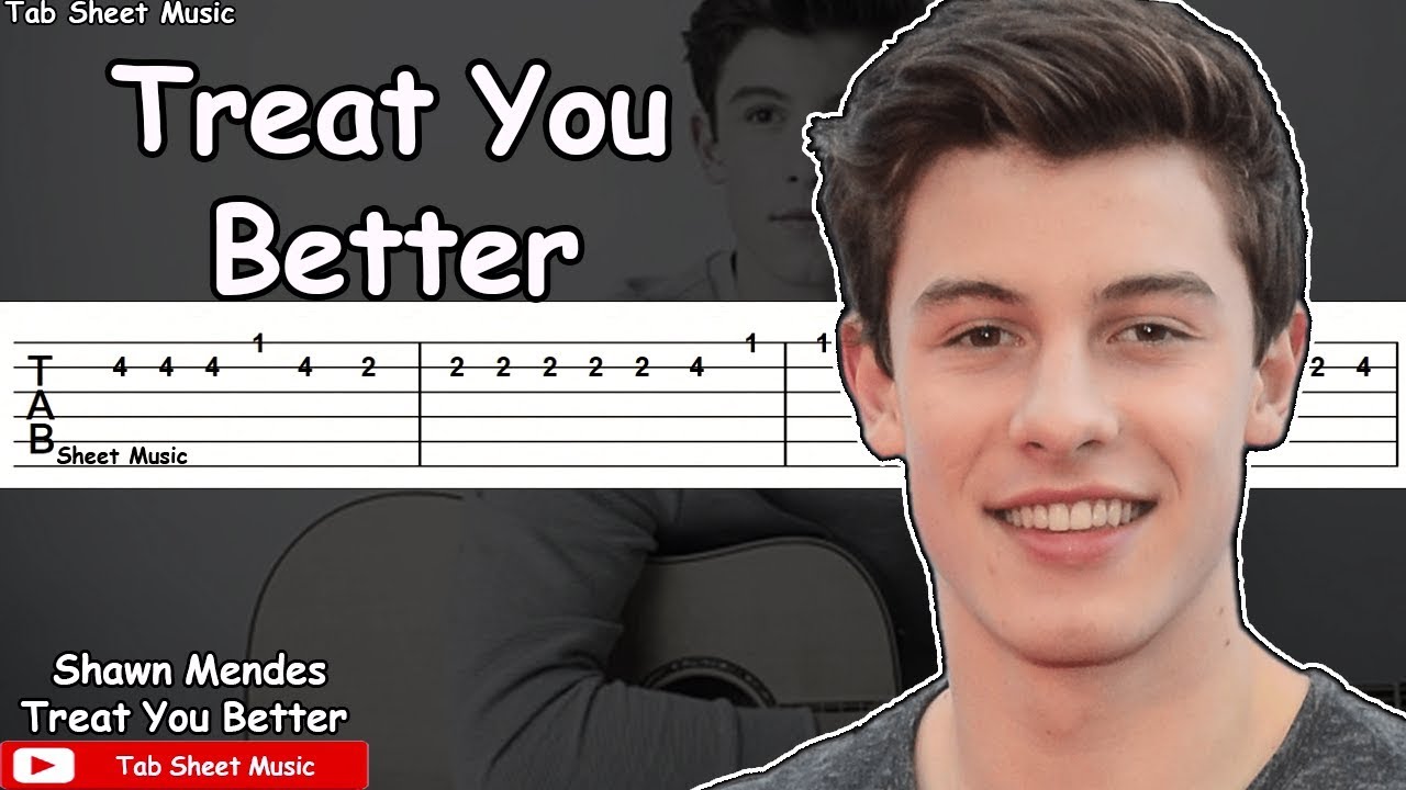 Shawn Mendes - Treat You Better Guitar Tutorial - YouTube Music.