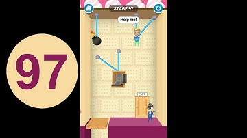 Rescue Cut Level 97 | rescue cut rope puzzle