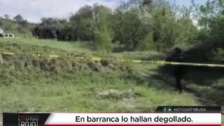 En barranca lo hallan degollado