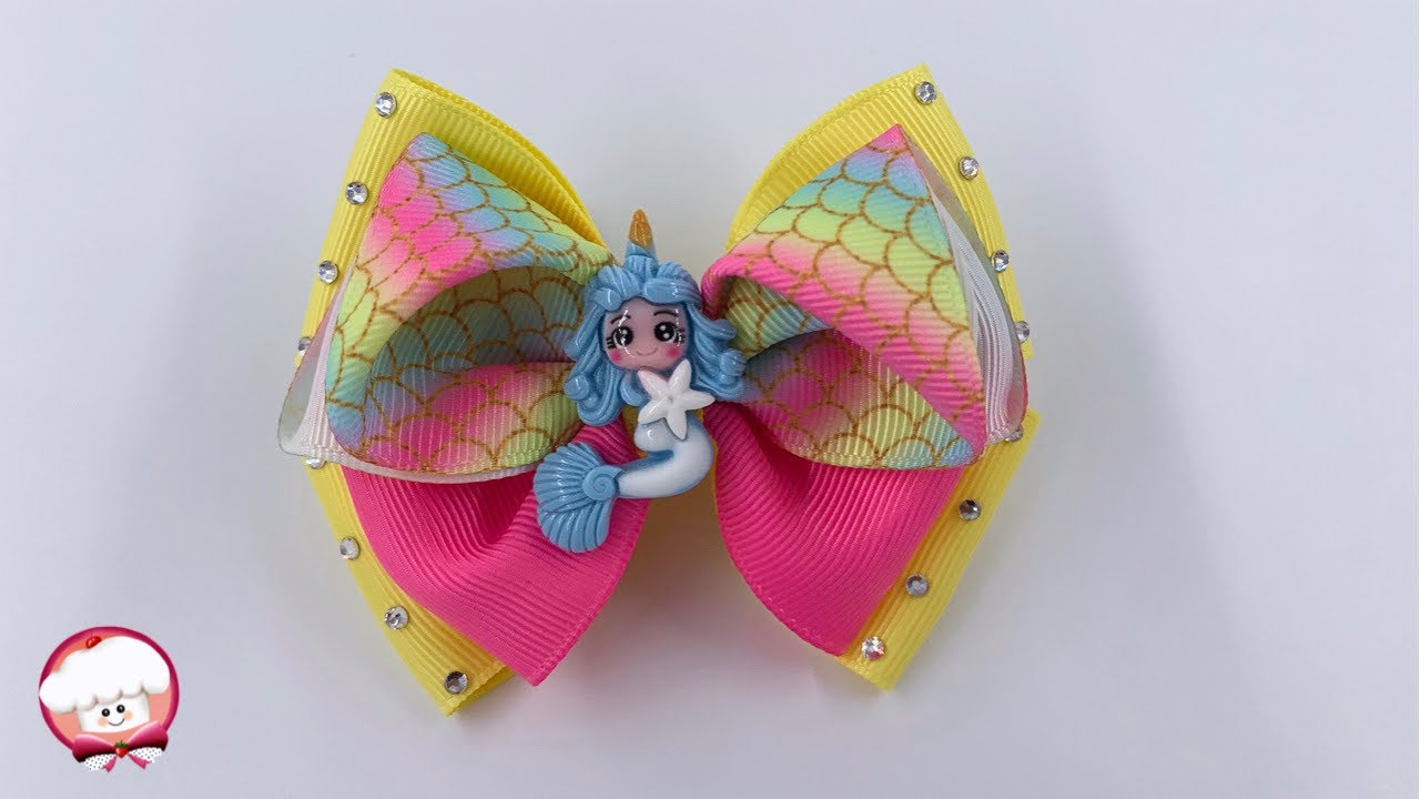 Cómo hacer moños con listón de 4 cm para niñas / lazos de listón para niñas / moños fáciles / moños