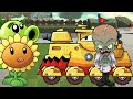 Зомби объединились с Машинками из Car Eats Car 3 против растений из PLANTS vs ZOMBIES 2. Серия 125