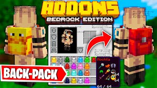 🎒 MOCHILAS para Minecraft BEDROCK edition | BackPack ADDON