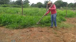 como fazer um cortador de Grama com um lixadeira, Deu certo?