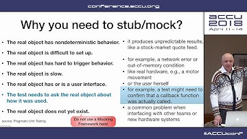 Mocking Framworks considered, harmful?! - Peter Sommerlad [ACCU2018]