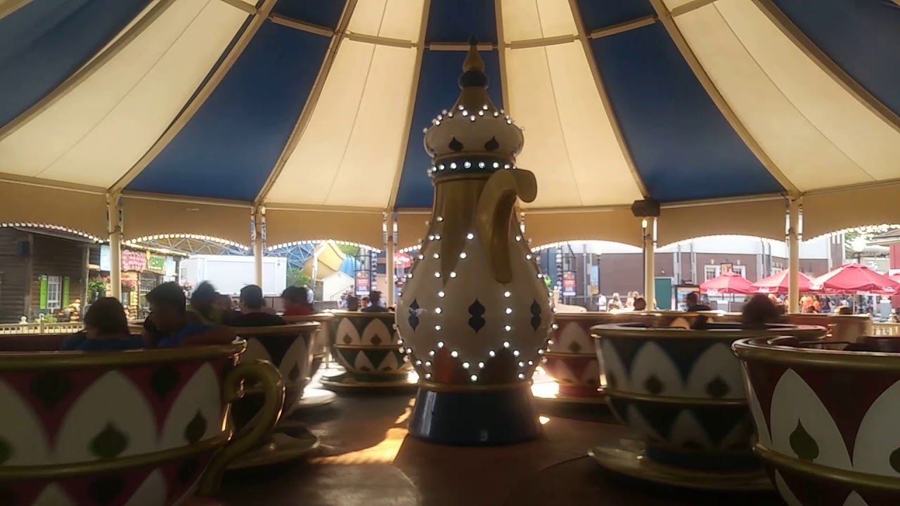 The Tea Cups at Six Flags New England YouTube