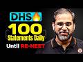 DHS 🔥 100 Statements Daily untill ReNEET | Tarun Sir