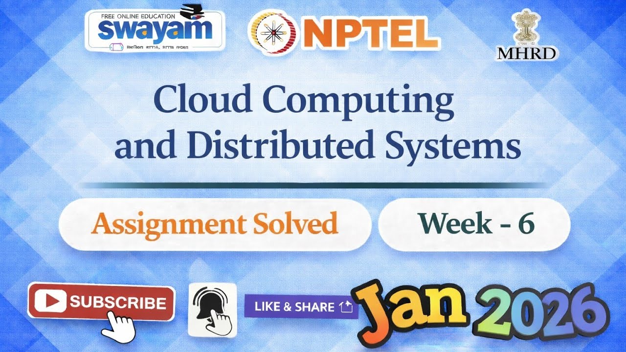 Cloud Computing and Distributed Systems Week 6 Assignment Solution# ...