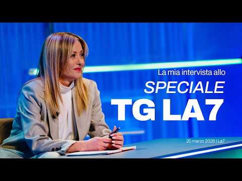 Video La mia intervista a Speciale Tg La7 | 20 marzo 2026