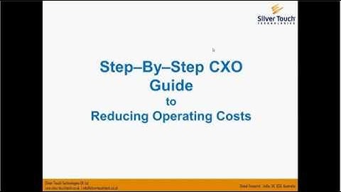 Part 1: Webinar| STEP-BY-STEP CXO GUIDE TO REDUCE OPERATING COSTS WITH SAP BUSINESS ONE