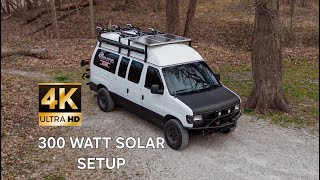 300 Watt Off Grid Camper Van Solar Setup Explained