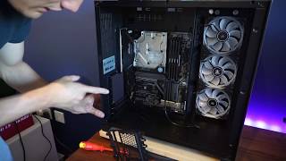 Lian-Li 011 Build Part 3 -  Vertical GPU Mount & Test Fit