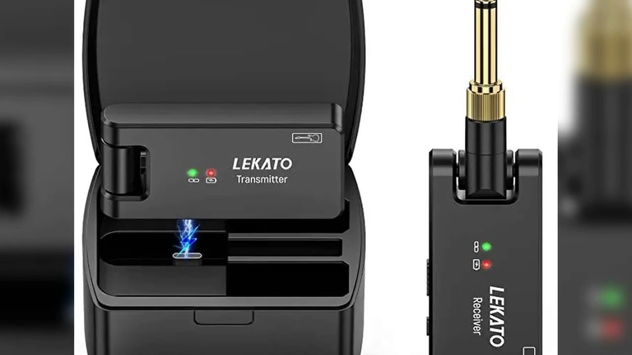A must-have product! LEKATO Wireless Guitar System Guitar Wireless Transmitter Receiver 2.4Ghz Rec