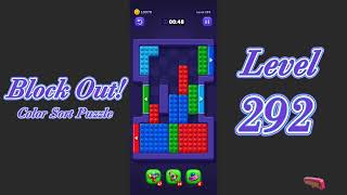 Block Out Level 292 Walkthrough | Color Sort Puzzle Gameplay | Go Answer