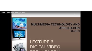Chapter 6 Digital Video Technology Part A