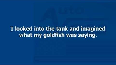 032 If my Fish Could Talk